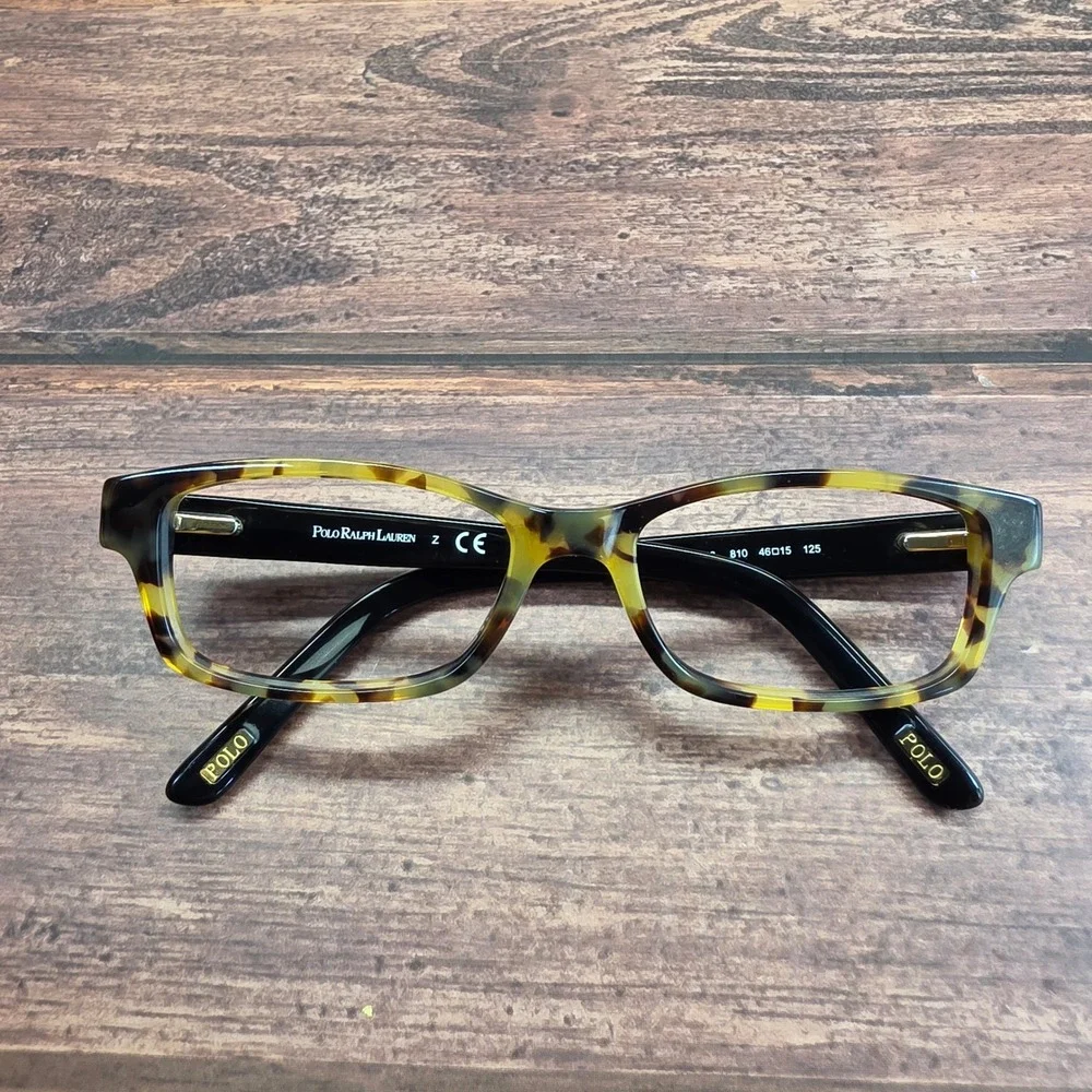 Polo Ralph Lauren 8518 810 Tortoise Black Eyeglass Frames 46-15-125 Womens